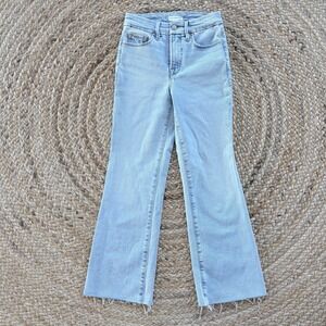 Women's Good American Jeans Good Legs Crop Mini Boot in Indigo 715 size 0 Boho